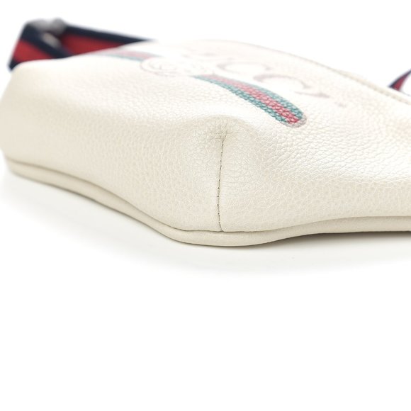 Gucci Grained Calfskin Small Print Belt Bag / Cross Body White - Picture 5 of 11